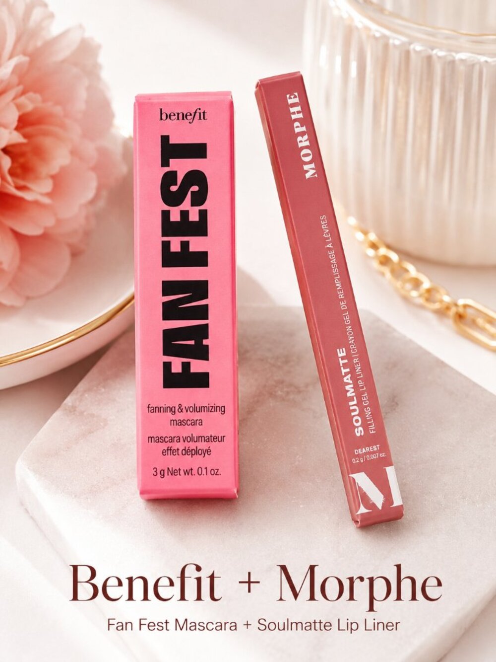 Benefit Fan Fest Mascara + Morphe Lip Liner Bundle